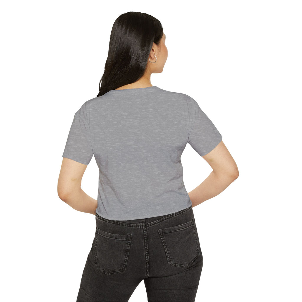 Cute & Classy Crop Top — Short Sassy Messy Bun Graphic Women's Festival Tee