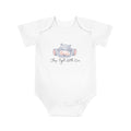 Sleepy Hippo Baby Bodysuit - "Sleep Tight Little One" Short Sleeve Infant Onesie