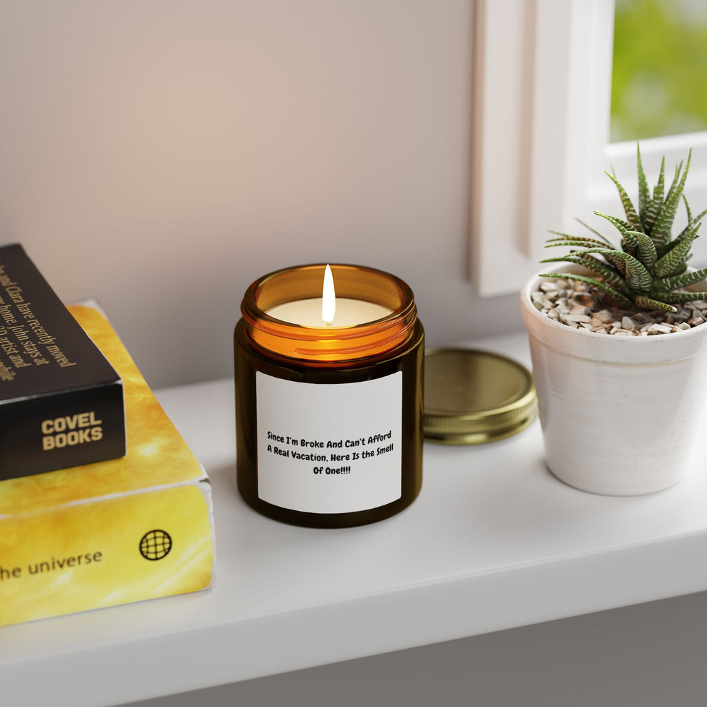 Coconut Apricot Scented Candle (4oz/9oz) — "Since I'm Broke and Can't Afford a Real Vacation, Here Is the Smell of One"