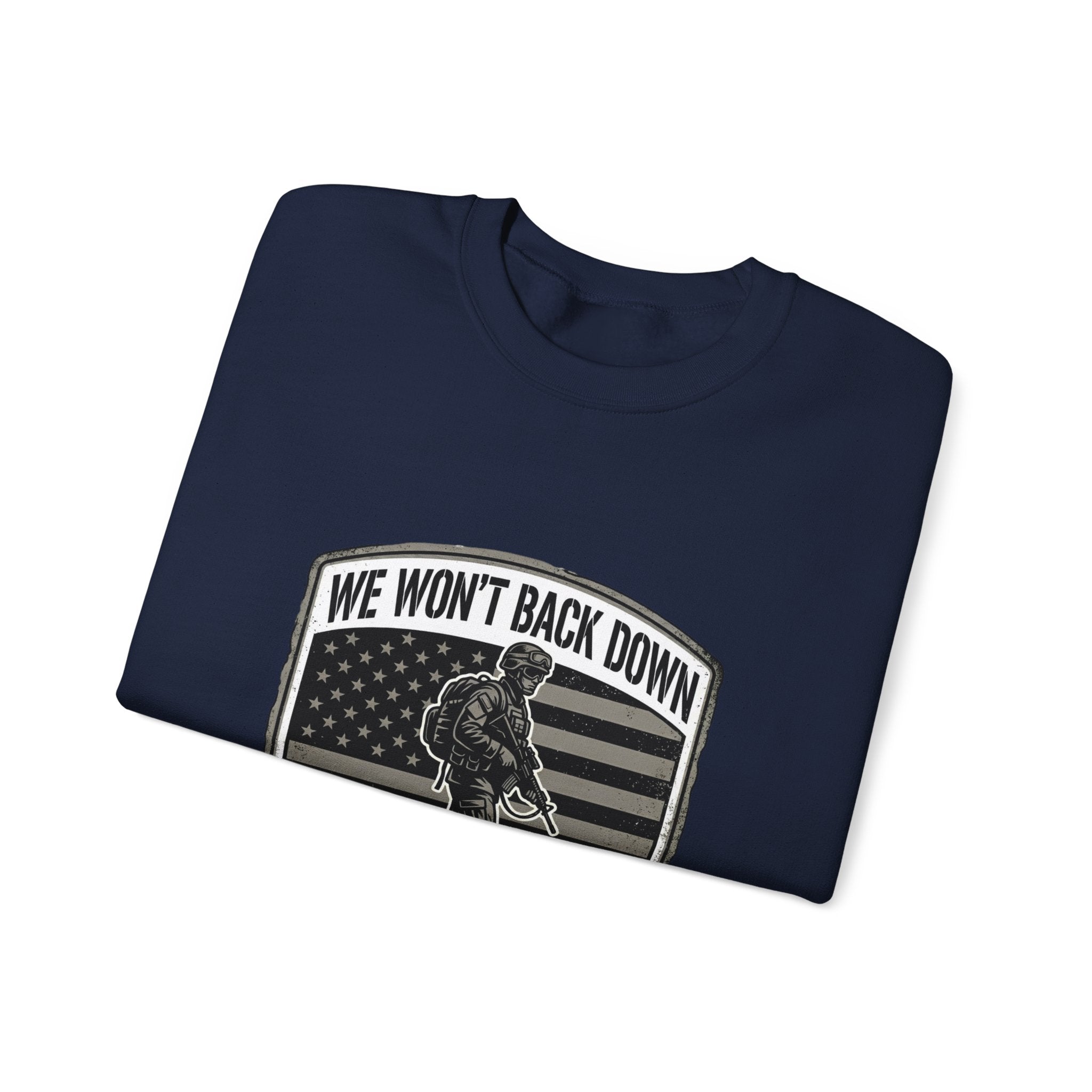 We Won't Back Down Crewneck Sweatshirt | retro collegiate, cozy match-day apparel