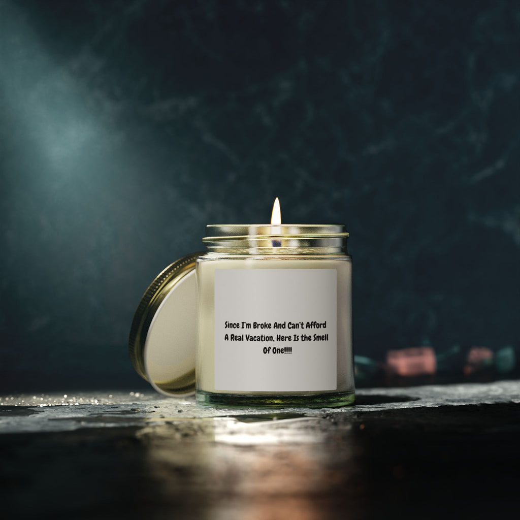 Coconut Apricot Scented Candle (4oz/9oz) — "Since I'm Broke and Can't Afford a Real Vacation, Here Is the Smell of One"