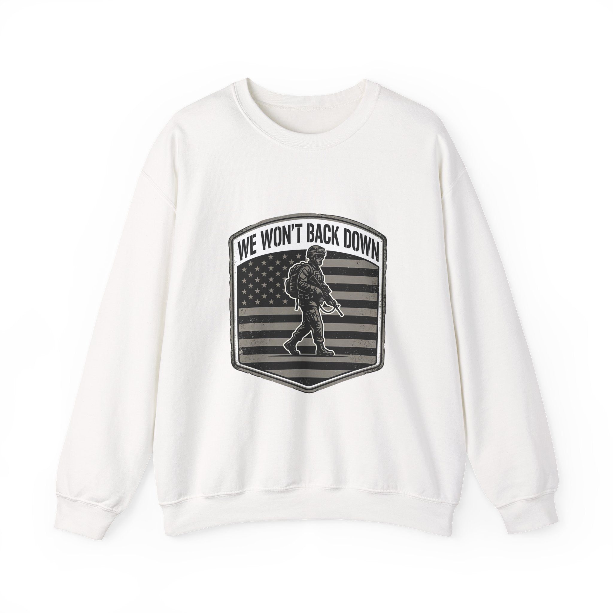 We Won't Back Down Crewneck Sweatshirt | retro collegiate, cozy match-day apparel
