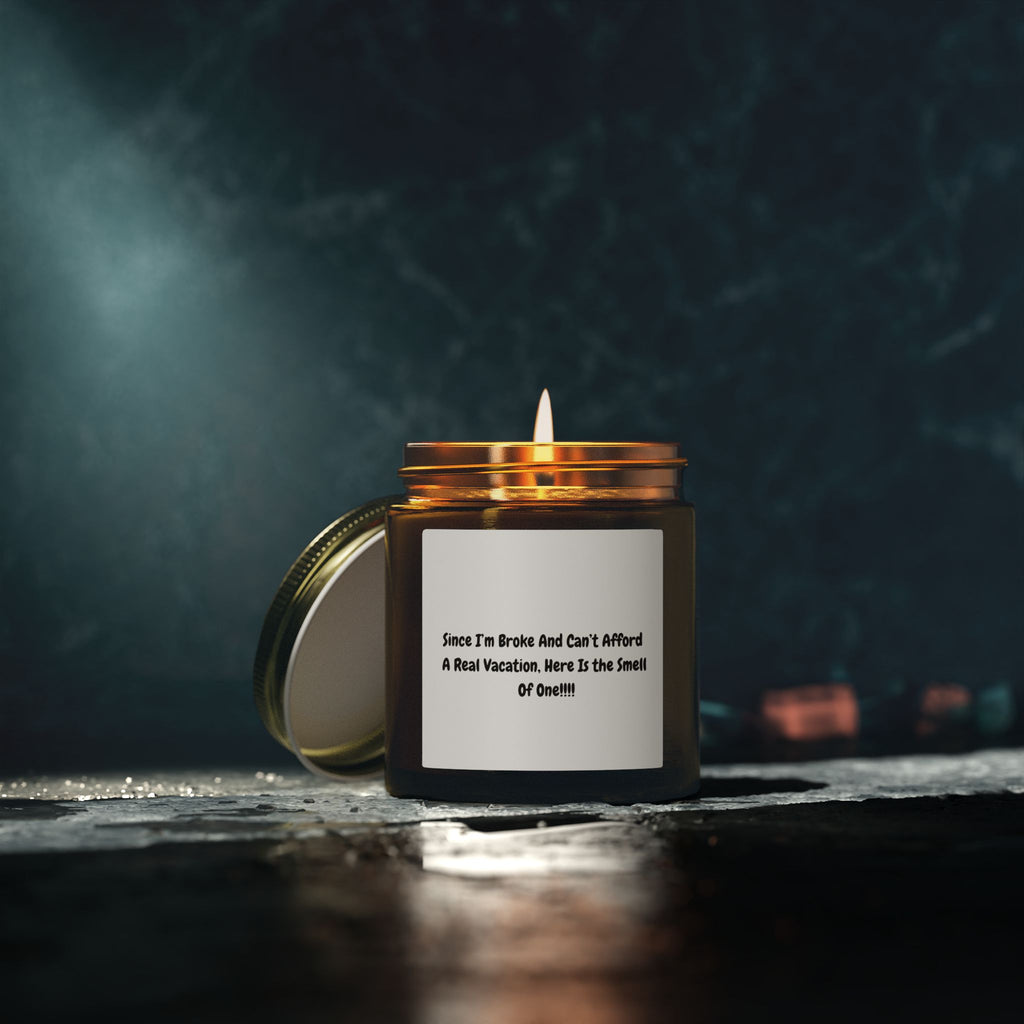 Coconut Apricot Scented Candle (4oz/9oz) — "Since I'm Broke and Can't Afford a Real Vacation, Here Is the Smell of One"