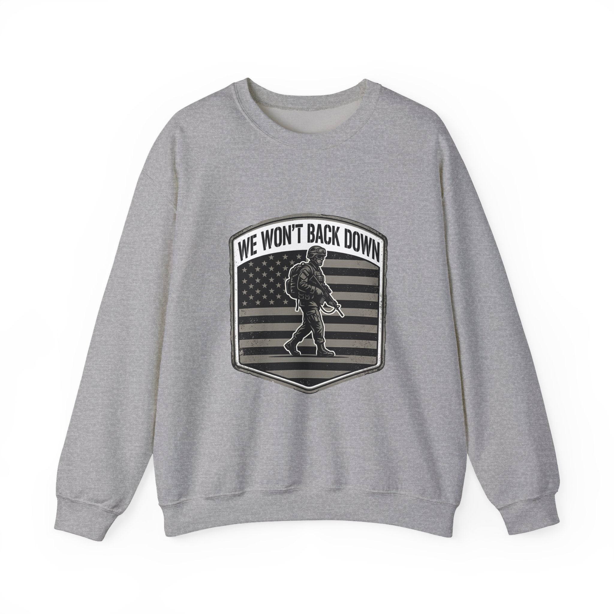 We Won't Back Down Crewneck Sweatshirt | retro collegiate, cozy match-day apparel