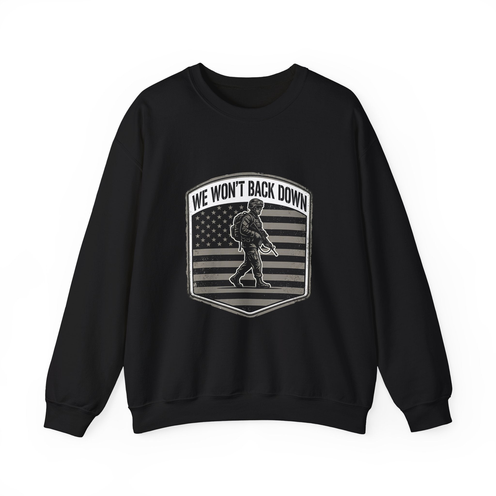 We Won't Back Down Crewneck Sweatshirt | retro collegiate, cozy match-day apparel